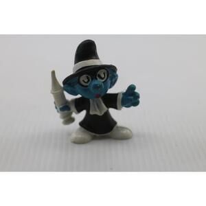 Smurfs 20075 Quack Smurf Brainy Doctor Vintage Original Figure PVC Toy Figurine